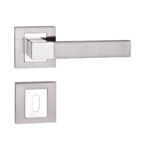 Basic Florida fényes króm-szatén nikkel kilincs