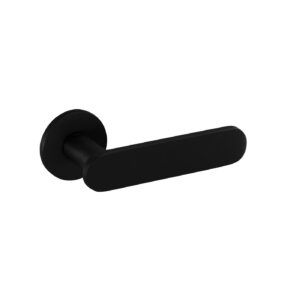 Nela matt fekete körrozettás kilincs