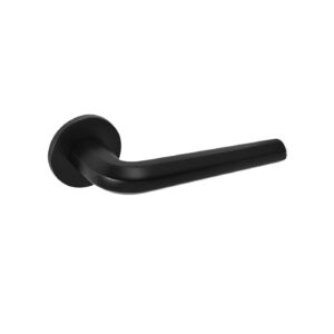 Octogon 5S matt fekete körrozettás kilincs