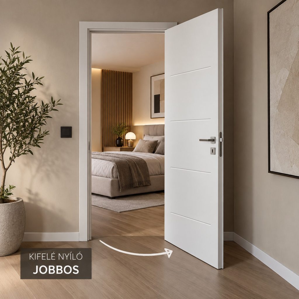 kifelé nyíló jobbos beltéri ajtó
